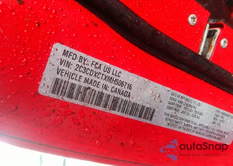 2021 Dodge Charger R/T Rwd from USA, damaged, VIN 2C3CDXCTXMH506716